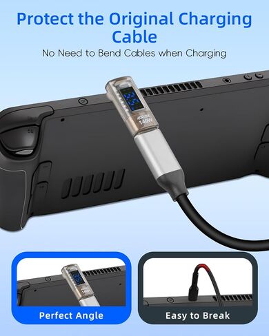 USB A Female to USB C Female Adapter,Type C to USB A Adapter Double Side,36W Fast Charging，10Gbps Data Transmission，with LED Display，Suitable for Laptops, Desktop Computers(2 Pack) in Saudi Arabia