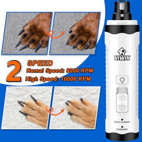 2 in 1 Dog Nail Trimmers with LED Light for Bloodline, Dog Comb, Dog Nail Clippers with Quick Sensor & Safety Guard to Avoid Overcutting, Cat Puppy Claw Clipper for Grooming with Nail File Blue in Saudi Arabia