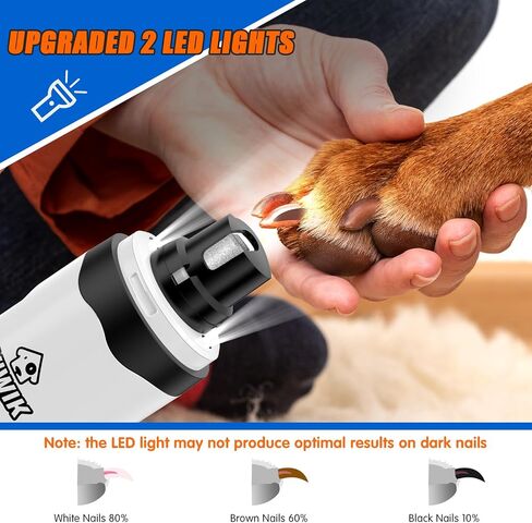 2 in 1 Dog Nail Trimmers with LED Light for Bloodline, Dog Comb, Dog Nail Clippers with Quick Sensor & Safety Guard to Avoid Overcutting, Cat Puppy Claw Clipper for Grooming with Nail File Blue in Saudi Arabia