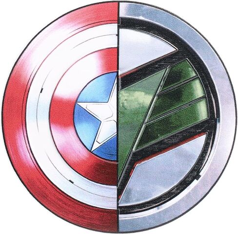 Marvel Studios' Captain America: Brave New World Cupcake Rings, 24 Captain America & Falcon Cupcake Decorations, Food Safe Cake Toppers, Party Favors – 24 Pack in Kuwait