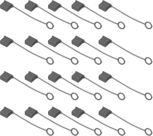 MECCANIXITY 20pcs USB Port Cover Anti Dust Silicone USB Type-A Female Ports Protective Cover Protectors for PC Laptop, Black in Kuwait