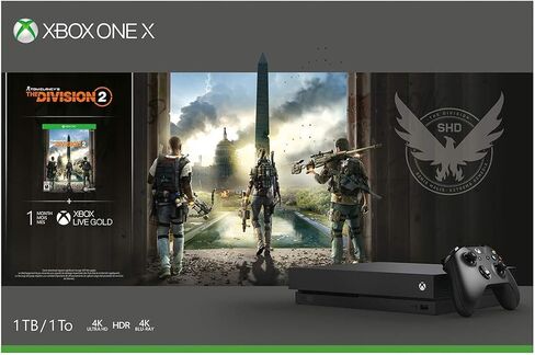 Xbox One X 1TB Console - Tom Clancy's The Division 2 Bundle (2017 Model) (Renewed) in Saudi Arabia
