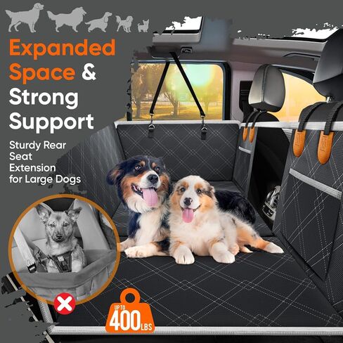 Pawfect Seat Back Seat Extender for Dogs – Upgraded Large Size Hard Bottom Car Seat Cover for Dogs – Fits All Cars, & SUV's in Saudi Arabia