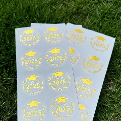 100 قطعة من ملصقات التخرج، فئة 2024، ملصقات تخرج شفافة للتهنئة، مستلزمات حفلات التخرج، ملصقات قبعة التخرج لأظرف سجل القصاصات 1.6 بوصة (فئة 2024-1، أسود) in Kuwait