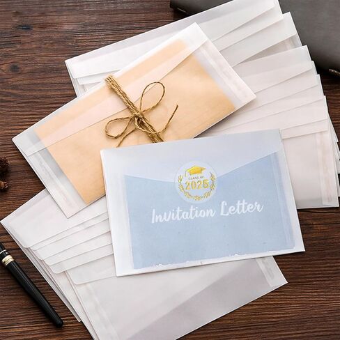 100 قطعة من ملصقات التخرج، فئة 2024، ملصقات تخرج شفافة للتهنئة، مستلزمات حفلات التخرج، ملصقات قبعة التخرج لأظرف سجل القصاصات 1.6 بوصة (فئة 2024-1، أسود) in Kuwait