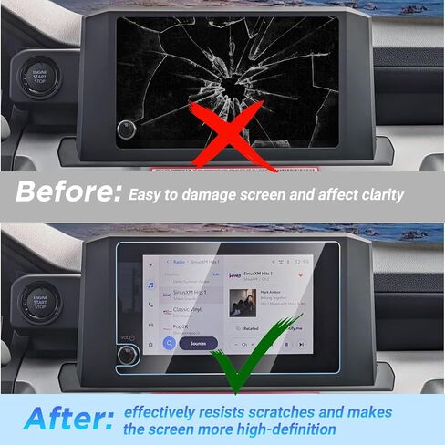 Carwiner Screen Protector Compatible with 2024 Toyota Tacoma SR /SR5/TRD PreRunner Display Accessories，8 inch Matte Tempered Glass Navigation Touch Screen Film. in Kuwait