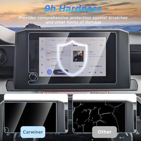 Carwiner Screen Protector Compatible with 2024 Toyota Tacoma SR /SR5/TRD PreRunner Display Accessories，8 inch Matte Tempered Glass Navigation Touch Screen Film. in Kuwait