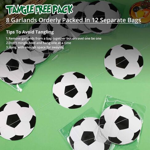 Faccito 8 PCS Sports Party Banners Sports Sports Party Decorations Paper Sports Garland for Boys Kids Teens Sports Birthday Party Baby Shower Classroom Supplies (كرة السلة) in Kuwait