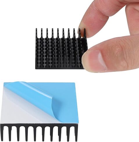 2pcs 40mm Heatsink Kit 100mmx40mmx20mm + 3M8810 Thermal Conductive Adhesive Tape, Cooling Aluminium Heat Sink in Saudi Arabia
