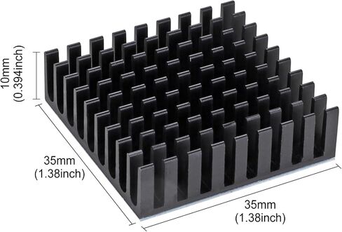 2pcs 40mm Heatsink Kit 100mmx40mmx20mm + 3M8810 Thermal Conductive Adhesive Tape, Cooling Aluminium Heat Sink in Saudi Arabia