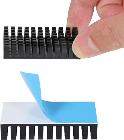 2pcs 40mm Heatsink Kit 100mmx40mmx20mm + 3M8810 Thermal Conductive Adhesive Tape, Cooling Aluminium Heat Sink in Saudi Arabia