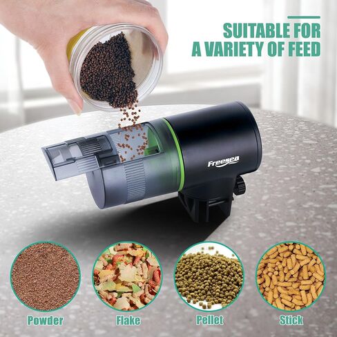 FREESEA Automatic Fish Feeder for Aquarium: Vacation Food Dispenser with Timer for Betta Tank in Saudi Arabia