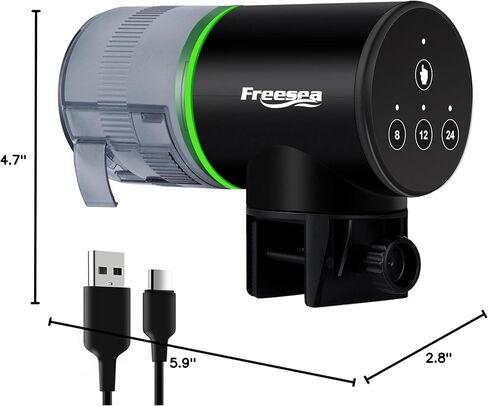FREESEA Automatic Fish Feeder for Aquarium: Vacation Food Dispenser with Timer for Betta Tank in Saudi Arabia
