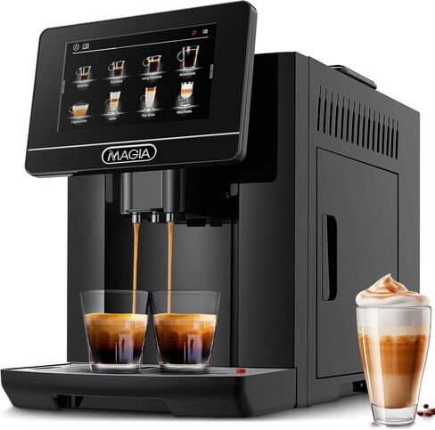 Zulay Magia Super Automatic Coffee Espresso Machine - Durable With Grinder Maker Easy To Use 7" Touch Screen, 19 Recipes, 10 User Profiles in Saudi Arabia