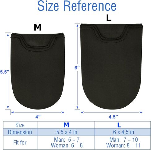 COSMOS 2 PCS Neoprene Toe Theres Sleeve Ice Bath Toe Cover Cover Thermal Foot Toe Cap Caps Accesories Ice Bath Accourse Cycling Foot Covers for Winter Outdoor Sports Cycling التزلج على المشي لمسافات طويلة in Kuwait