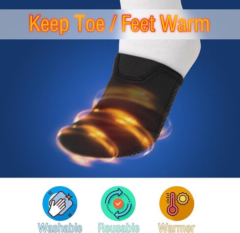 COSMOS 2 PCS Neoprene Toe Theres Sleeve Ice Bath Toe Cover Cover Thermal Foot Toe Cap Caps Accesories Ice Bath Accourse Cycling Foot Covers for Winter Outdoor Sports Cycling التزلج على المشي لمسافات طويلة in Kuwait