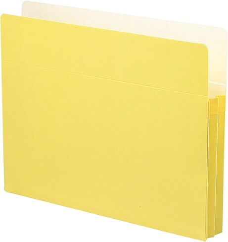 Smead File Pocket, Straight-Cut Tab, 1-3/4" Expansion, Letter Size, Blue, 25 per Box (73215) in Saudi Arabia