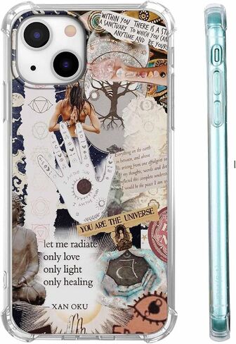 قضية لـ iPhone 15 مع تصميم رعاة البقر ، Western Wild Quotes Collage Case for Boys Girls ، Clear Tpu Pumper Case ، 6.1 "(Cowboy ، 15) in Kuwait