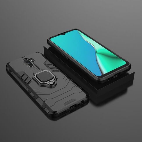 حالة مغناطيس لـ Oppo Find X6 Pro Prochproof Hard Woving مع قبضة ، قذيفة موفرة للمعادلة المعدنية [متوافقة مع تركيب السيارة المغناطيسية] (أسود) in Kuwait