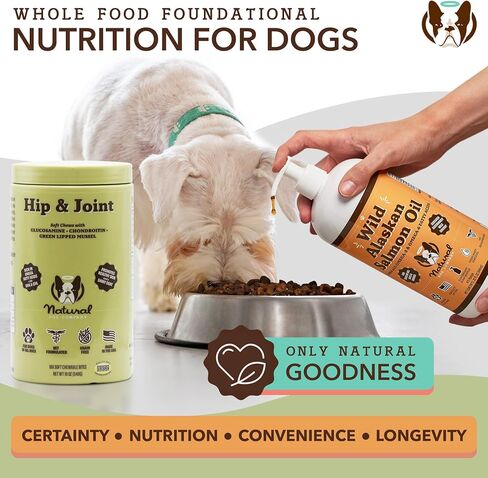 Natural Dog Company Vet Strength Hip & Joint Chews for Senior Dogs (90ct) Joint & Flexibility Support, Arthritis Relief for Senior Dogs, 1.3X Glucosamine, 2X Green Lipped Mussel & MSM for Dog Mobility in Saudi Arabia