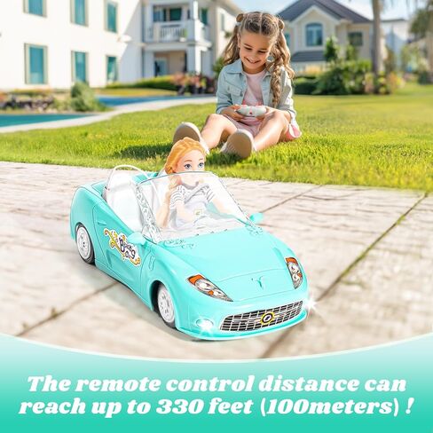 Pink Remote Control Car for Girls, 1:18 Scale RC Cars with LED Light, 2.4 GHZ Pink Truck Toy with 100 Min Long-Lasting Rechargeable Batteries, Gifts for Boys Girls Aged 4-7 in Saudi Arabia