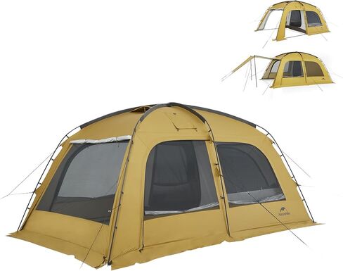 Naturehike Dune Hot Tent with Stove Jack,Double Layer 4 Season Tent,Waterproof 2-3 Person Tents for Camping in Saudi Arabia