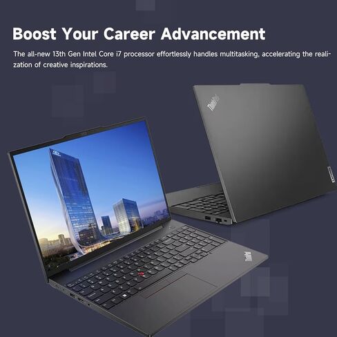Lenovo ThinkPad E16 Business Laptop, 16" FHD+ Touchscreen, Intel Core i7-1355U, 40GB RAM, 1TB SSD, Fingerprint, Backlit, HDMI, Wi-Fi 6, Windows 11 Pro, Bundle with Targus USB-C 100W Docking Station in Saudi Arabia