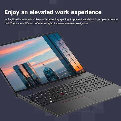 Lenovo ThinkPad E16 Business Laptop, 16" FHD+ Touchscreen, Intel Core i7-1355U, 40GB RAM, 1TB SSD, Fingerprint, Backlit, HDMI, Wi-Fi 6, Windows 11 Pro, Bundle with Targus USB-C 100W Docking Station in Saudi Arabia