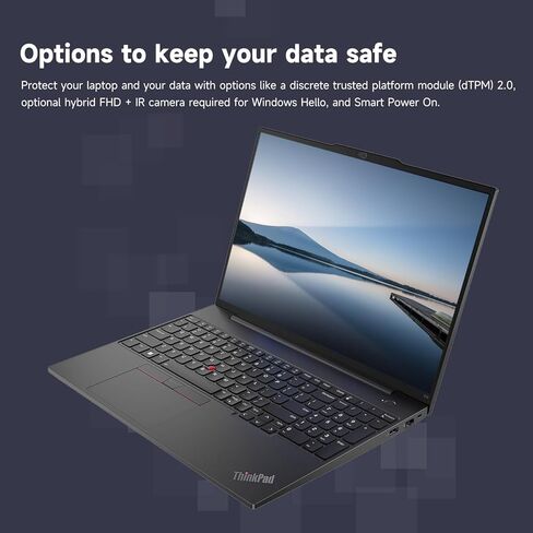 Lenovo ThinkPad E16 Business Laptop, 16" FHD+ Touchscreen, Intel Core i7-1355U, 40GB RAM, 1TB SSD, Fingerprint, Backlit, HDMI, Wi-Fi 6, Windows 11 Pro, Bundle with Targus USB-C 100W Docking Station in Saudi Arabia