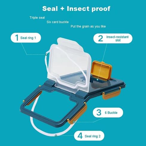حاوية تخزين طعام Saim 18lb للكلاب ، حاويات تخزين أغذية الحيوانات الأليفة محكمة الإغلاق ، حاوية طعام الكلاب BPA مجانية ، حاوية طعام جرو جافة للطعام الكلب | طعام القط (أخضر 1pcs) in Kuwait