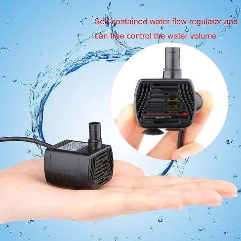 Driew 3W DC 3.5-8V USB Water Pump with Power Cord, 3 Pack Solar Mini Submersible,Brushless,Waterproof (USB Water Pump White) in Saudi Arabia