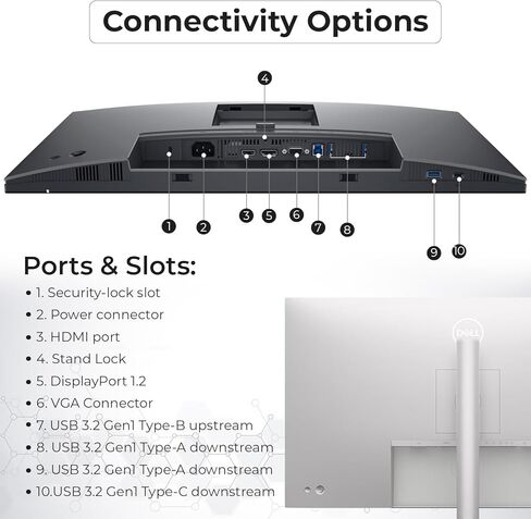 Dell P2425H شاشة مراقبة الكمبيوتر 24 "16: 9 IPS عرض 100 هرتز ث/حامل - 1 سنة ضمان ، كامل HD ، 1920 × 1080 مع سلك الطاقة + كابل Displayport + كابل HDMI + USB 3.0 كبل + قطعة قماش ميكروفيات in Kuwait