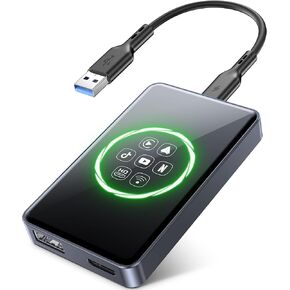 4-in-1 Wireless CarPlay & Android Auto Adapter,Magic Vedio Box Stream Netflix, YouTube, Disney+，HDMI Output, USB Drive & TF Card Support Upgrade OEM Wired CarPlay (4+32GB)