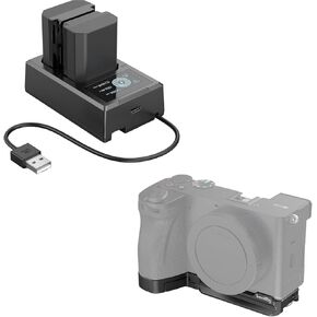 SMALLRIG Bundle NP-FZ100 Camera Battery Charger Set for Sony Baseplate for Sony A6700