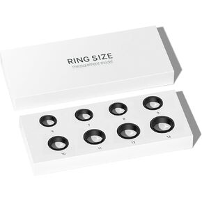 Temdan Custom-Made Smart Ring Size Measurement Kit,Measure Finger Size Before Buying Ring,Choose from 8 Sizes-Size 6 to 13,Find The Perfect Size Ring,Measurement Model(Smart Ring Not Included)