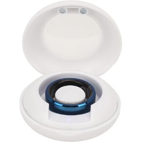 Zyyini Smart Ring, Blue IP68 Waterproof Smart Ring with APP for Men and Women, IP68 Waterproof Health Ring (No. 10)