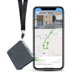 LNCOOON 4G Mini GPS Tracker for Children, Dogs, Elderly - Real Time Tracking Device, Small Wearable GPS Locator, Unlimited Distance, Geo Fence, SOS Button, Buzzer Alert, Subscription Needed