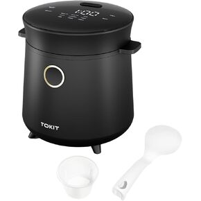 TOKIT Rice Cooker 1.5 L Mini Rice Cooker-Grey