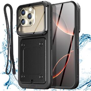 AICase Waterproof Phone Case,Universal Self-Check Function Underwater Pouch Dry Bag Beach Floating Shower Snorkeling for 16promax/16plus/15promax/15plus/14promax/14plus/13promax/12promax for 6.9"