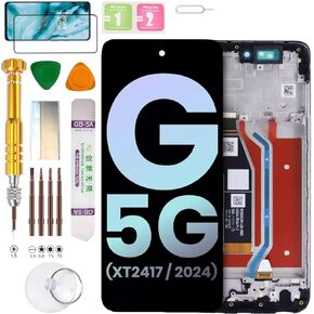 LCD Display Assembly for Motorola Moto G 5G (2024 Version) XT2417 Screen Replacement kit