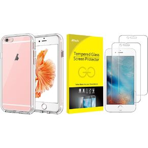 JETech iPhone 6s Plus/6 Plus Bumper Case and Screen Protector Bundle