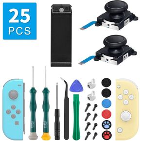 LONANDY 2 Pack Joycon Joystick Replacement, Switch Kickstand Replacement for Switch Console, Replacement Parts Repair Kit for Nintendo Switch