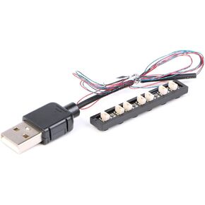 1 Piece Intelligent Timing 3AA Battery Holder, USB Female Socket 3AA Box 5V with Cover and on/Off USB Cable Suitable for Modular Lighting Accessories (Battery not Included)