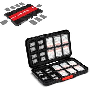 1 + 1 Memory Card Case：Slim Style with Pop Up Style Memory Card Case