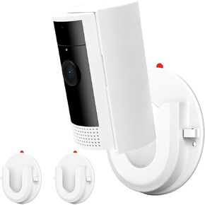 3 Pack Adhesive Wall Mount for Ring Indoor Cam(2nd Gen/1st Gen), Strong VHB Stick On,No Drilling Mounting Bracket for Ring/Blink Cameras,Two Ways Installation