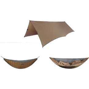 OneTigris Hideout Hammock Underquilt + Bulwark Camping Tarp + KOMPOUND Camping Hammock