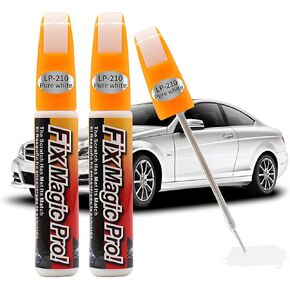 Touch Up Paint for Car, Two-in-One Vehicle Fill Paint Pen, 0.4 oz Quick and Easy Auto Minor Scratch Remover, Effective Car Repairng Gloss Accessories, Universal for SUV, Truck, RV（Black） in Kuwait