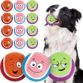 EXPAWLORER Interactive Dog Toys for Aggressive Chewers,Indestructible Dog Squeaky Balls,Funny Durable Tough Chew Toys for Large/Medium Breed Dogs Relieves Anxiety, Cleans Teeth(Blue)