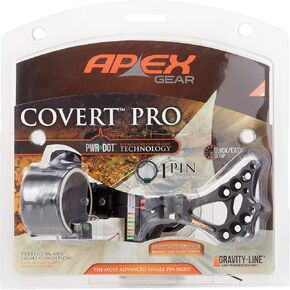Apex Gear TRUGLO AG2301GB 1 Dot Covert Pro Sight, Right Hand/Left Hand, Black