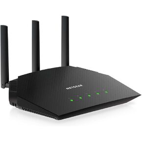 Netgear 4-tream WiFi 6 Router (R6700AX)-AX1800 Wireless Speed ​​(تصل إلى 1.8 جيجابت في الثانية) | تغطية 1500 قدم مربع (متجددة)
